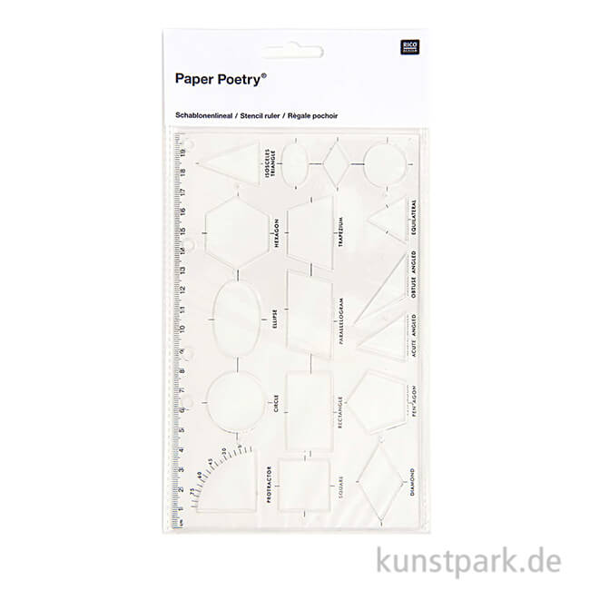 Artikelbild 1 des Artikels “Schablonenlineal - Geometrische Formen “