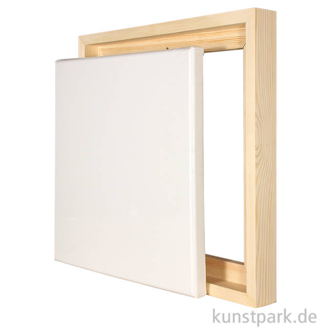 Artikelbild 1 des Artikels “Schattenfugenrahmen mit Keilrahmen - Natur 50 x 50 cm“