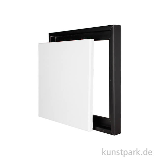 Artikelbild 1 des Artikels “Schattenfugenrahmen mit Keilrahmen - Schwarz 20 x 20 cm“
