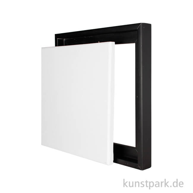 Artikelbild 1 des Artikels “Schattenfugenrahmen mit Keilrahmen - Schwarz 30 x 30 cm“