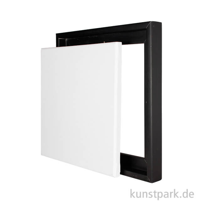 Artikelbild 1 des Artikels “Schattenfugenrahmen mit Keilrahmen - Schwarz 40 x 40 cm“