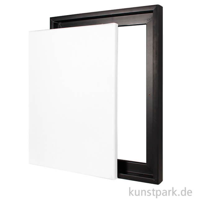 Artikelbild 1 des Artikels “Schattenfugenrahmen mit Keilrahmen - Schwarz “