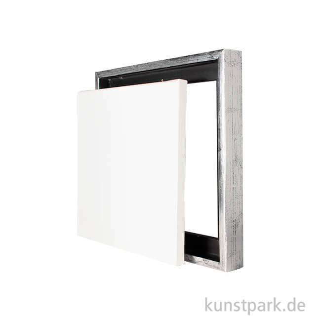Artikelbild 1 des Artikels “Schattenfugenrahmen mit Keilrahmen - Silber 20 x 20 cm“