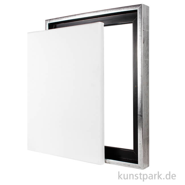 Artikelbild 1 des Artikels “Schattenfugenrahmen mit Keilrahmen - Silber “