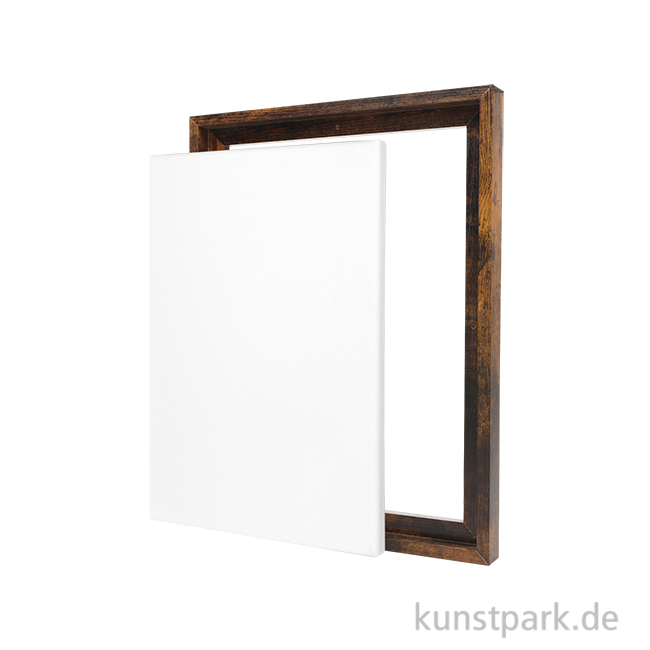 Artikelbild 1 des Artikels “Schattenfugenrahmen mit Keilrahmen - Walnuss 40 x 30 cm“