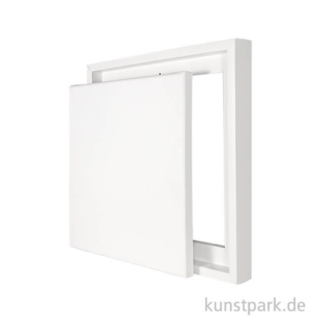 Artikelbild 1 des Artikels “Schattenfugenrahmen mit Keilrahmen - Weiß 30 x 30 cm“