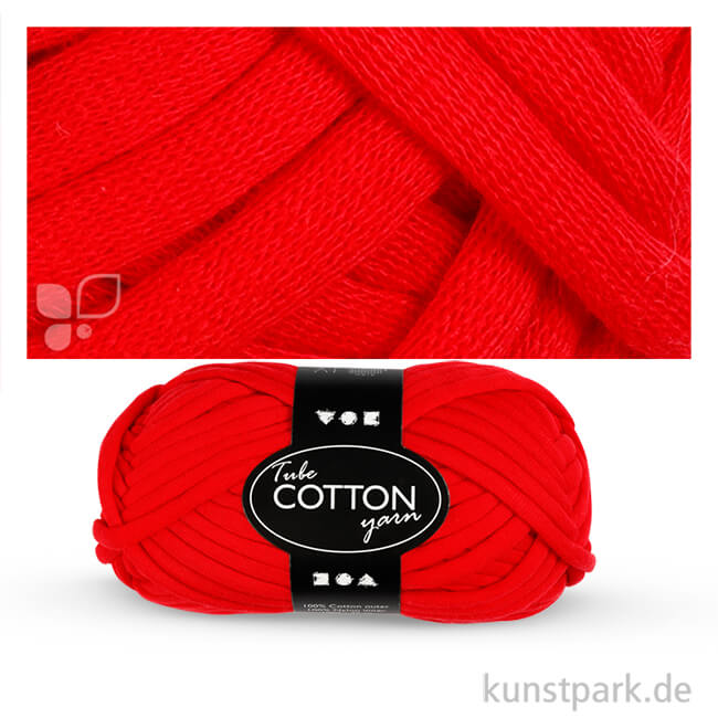 Artikelbild 1 des Artikels “Schlauchgarn 100g 45 m | Rot“