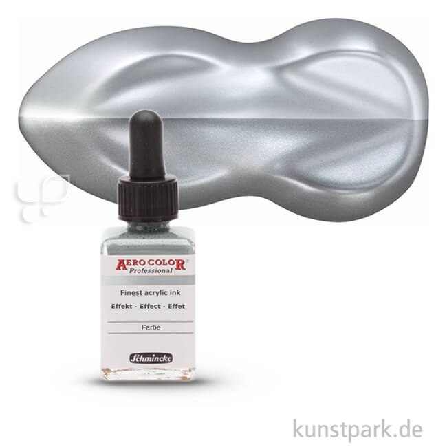 Artikelbild 1 des Artikels “Schmincke AEROCOLOR Effektfarben 28 ml Einzelfarbe | 906 Metallic Silver“