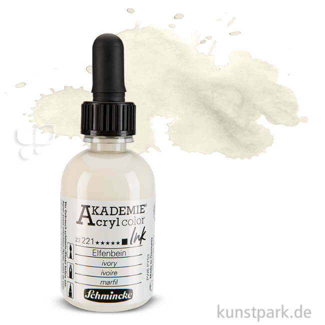 Artikelbild 1 des Artikels “Schmincke AKADEMIE Acryl color Ink 50 ml Einzelfarbe | Elfenbein“