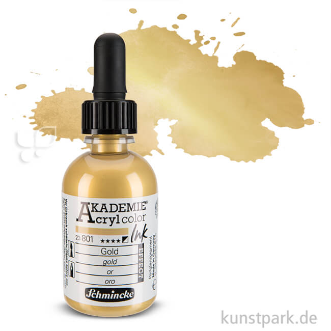 Artikelbild 1 des Artikels “Schmincke AKADEMIE Acryl color Ink 50 ml Einzelfarbe | Gold“