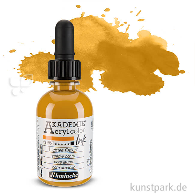 Artikelbild 1 des Artikels “Schmincke AKADEMIE Acryl color Ink 50 ml Einzelfarbe | Lichter Ocker“