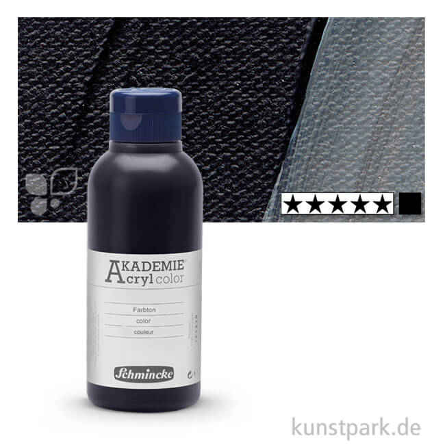 Artikelbild 1 des Artikels “Schmincke AKADEMIE Acrylfarben 250 ml Flasche | 771 Lampenschwarz“