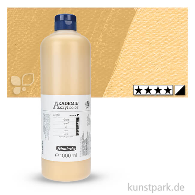 Artikelbild 1 des Artikels “Schmincke AKADEMIE Acrylfarben 1000 ml Flasche | Gold“
