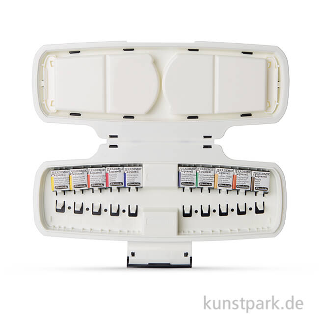 Artikelbild 1 des Artikels “Schmincke AKADEMIE Aquarell Kunststoffset 10 halbe Näpfchen “