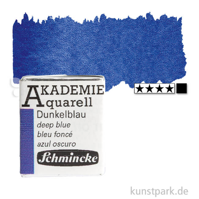 Artikelbild 1 des Artikels “Schmincke AKADEMIE Aquarellfarben 1/2 Napf | 444 Dunkelblau“