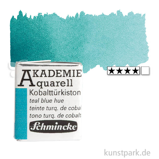 Artikelbild 1 des Artikels “Schmincke AKADEMIE Aquarellfarben 1/2 Napf | 505 Kobalttürkiston“