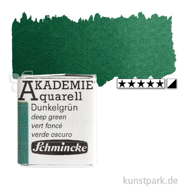 Artikelbild 1 des Artikels “Schmincke AKADEMIE Aquarellfarben 1/2 Napf | 556 Dunkelgrün“