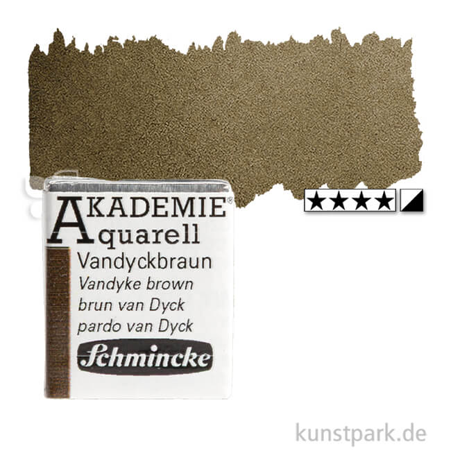 Artikelbild 1 des Artikels “Schmincke AKADEMIE Aquarellfarben 1/2 Napf | 667 Vandyckbraun“