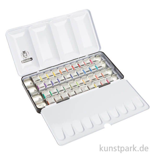 Artikelbild 1 des Artikels “Schmincke AKADEMIE Aquarellkasten, Vollsortiment, 40 x 1/2 Näpfchen “