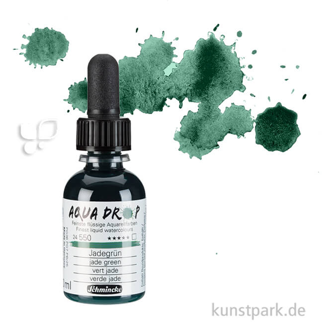 Artikelbild 1 des Artikels “Schmincke AQUA Drop - flüssige Aquarellfarbe, 30 ml Einzelfarbe | Jadegrün“