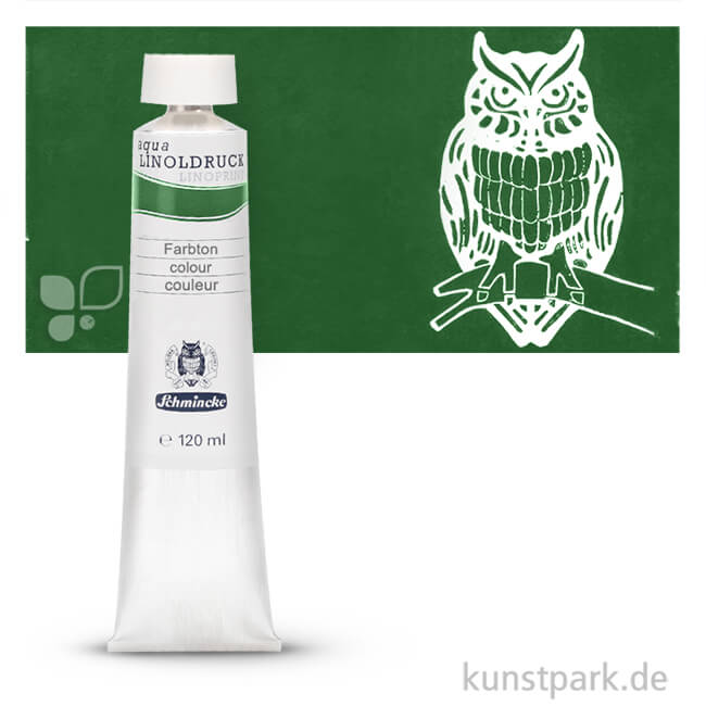 Artikelbild 1 des Artikels “Schmincke AQUA Linoldruck Einzelfarben 120 ml | 530 Chromoxydgrün“