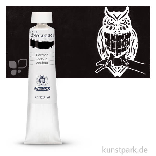 Artikelbild 1 des Artikels “Schmincke AQUA Linoldruck Einzelfarben 120 ml | 735 Elfenbeinschwarz“