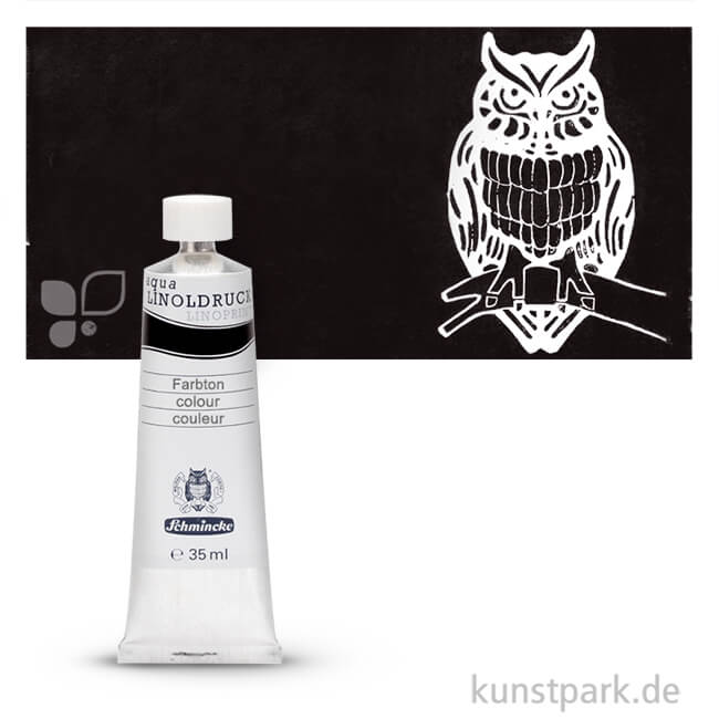 Artikelbild 1 des Artikels “Schmincke AQUA Linoldruck Einzelfarben 35 ml | 735 Elfenbeinschwarz“