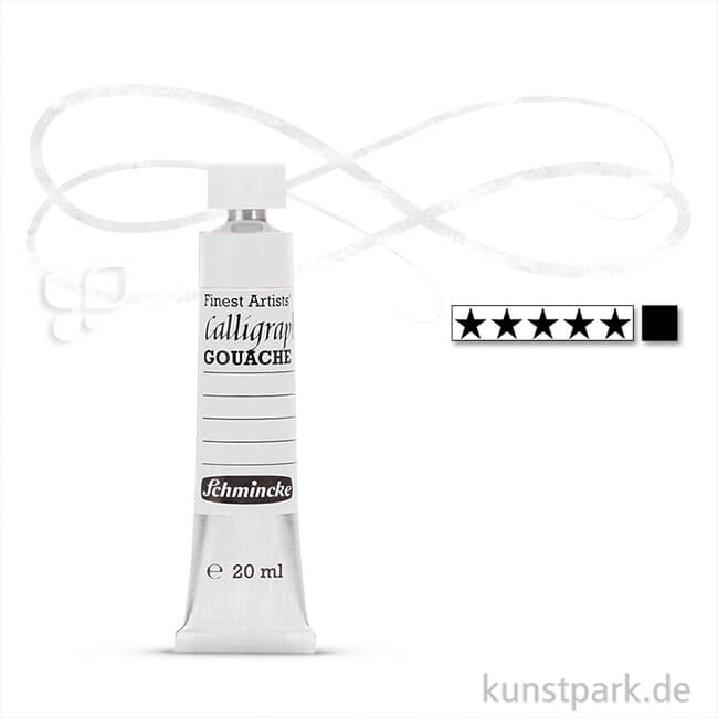 Artikelbild 1 des Artikels “Schmincke CALLIGRAPHY Gouache 20 ml Tube | 101 SUPRA Deckweiß“