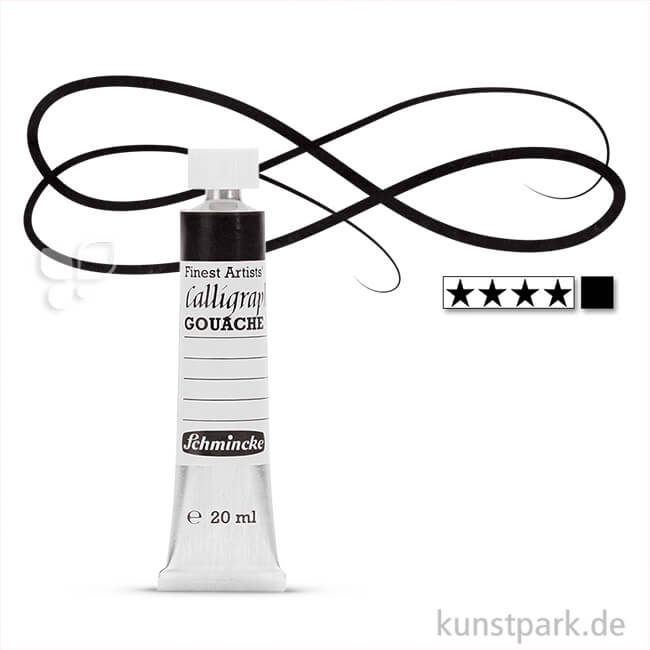 Artikelbild 1 des Artikels “Schmincke CALLIGRAPHY Gouache 20 ml Tube | 761 Samtschwarz“