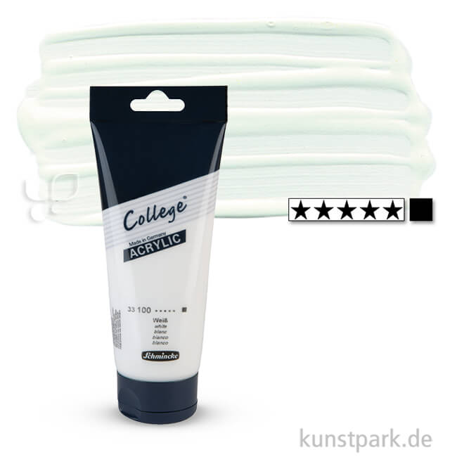 Artikelbild 1 des Artikels “Schmincke COLLEGE Acrylfarben 200 ml Tube | 100 Titanweiß“