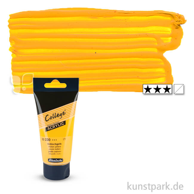 Artikelbild 1 des Artikels “Schmincke COLLEGE Acrylfarben 75 ml Tube | 230 Indischgelb“