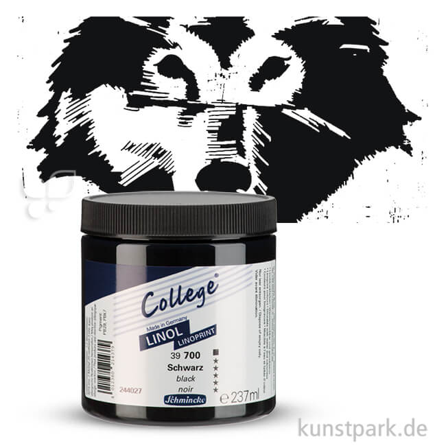 Artikelbild 1 des Artikels “Schmincke COLLEGE Linoldruck Einzelfarbe 237ml | Schwarz“