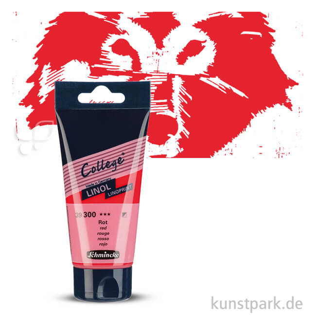 Artikelbild 1 des Artikels “Schmincke COLLEGE Linoldruck Einzelfarbe 75ml | Rot“