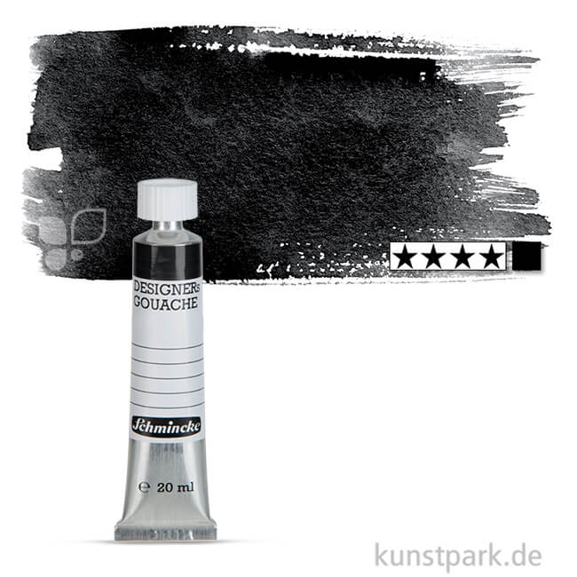 Artikelbild 1 des Artikels “Schmincke HKS Designer Gouache 20 ml Tube | 788 Elfenbeinschwarz“