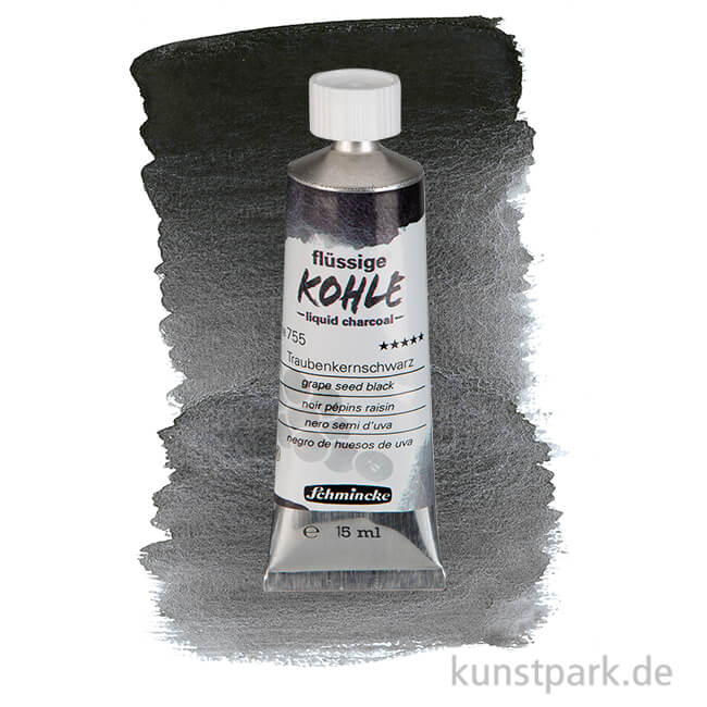 Artikelbild 1 des Artikels “Schmincke Flüssige Kohle Traubenkernschwarz 15 ml “
