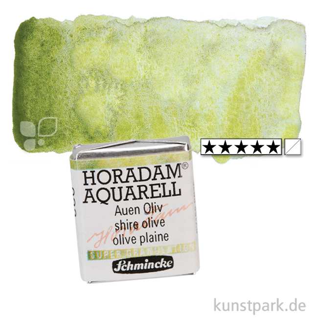 Artikelbild 1 des Artikels “Schmincke HORADAM Aquarell - Supergranulierend 1/2 Napf | Auen Oliv“
