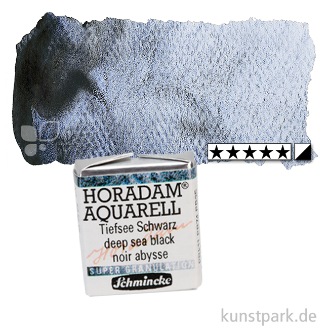 Artikelbild 1 des Artikels “Schmincke HORADAM Aquarell - Supergranulierend 1/2 Napf | Tiefsee Schwarz“