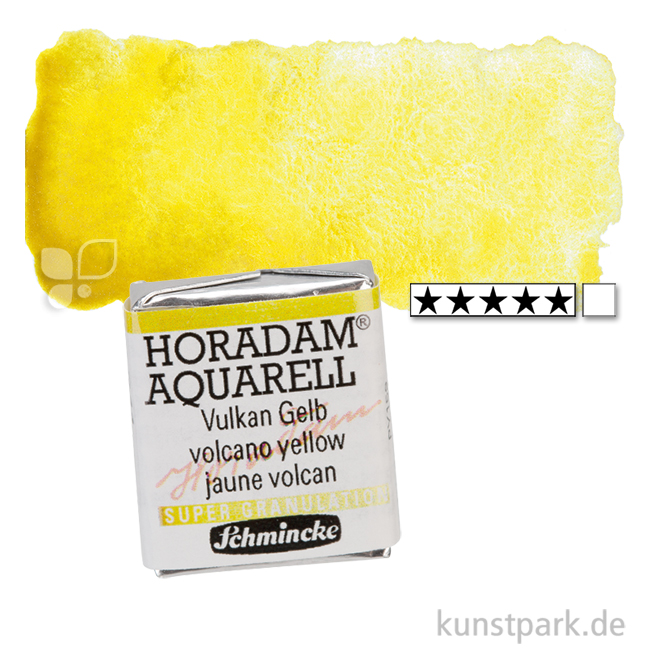 Artikelbild 1 des Artikels “Schmincke HORADAM Aquarell - Supergranulierend 1/2 Napf | Vulkan Gelb“