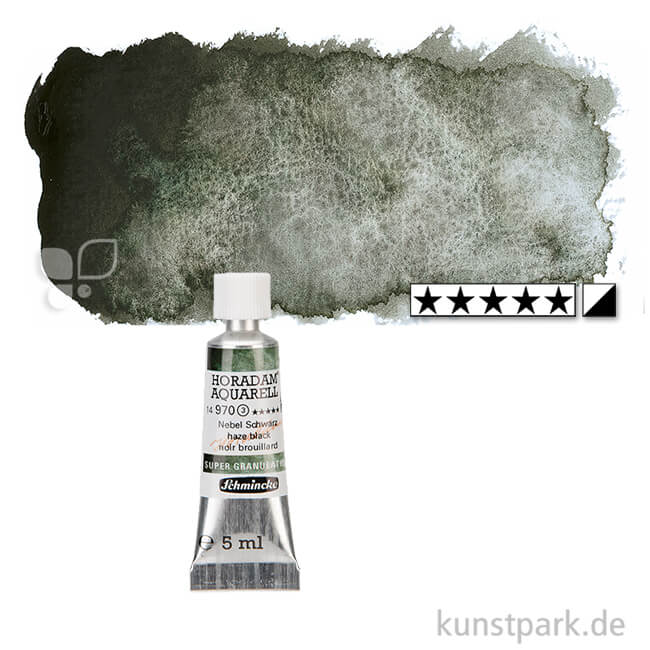 Artikelbild 1 des Artikels “Schmincke HORADAM Aquarell - Supergranulierend 5 ml Tube | Nebel Schwarz“
