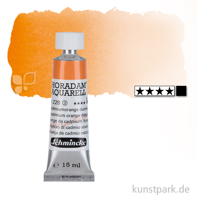 Artikelbild 1 des Artikels “Schmincke HORADAM Aquarellfarben Tube 15 ml | 228 Kadmiumorange dunkel“