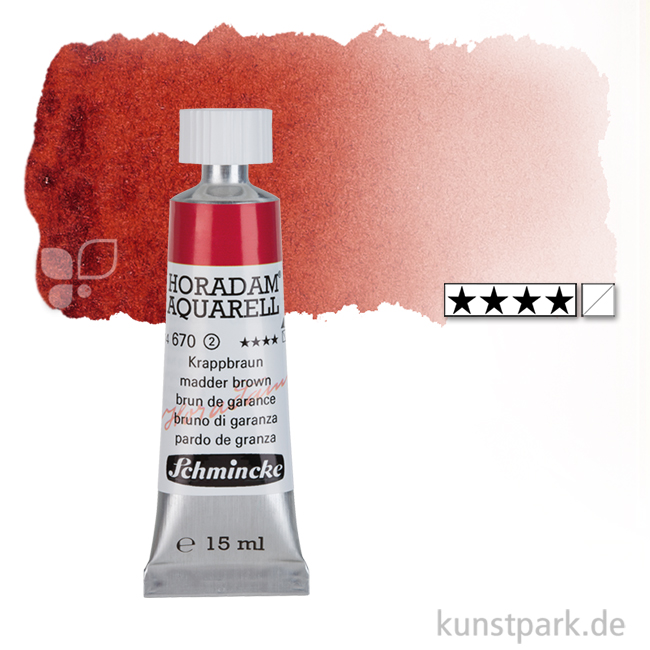 Artikelbild 1 des Artikels “Schmincke HORADAM Aquarellfarben Tube 15 ml | 670 Krappbraun“