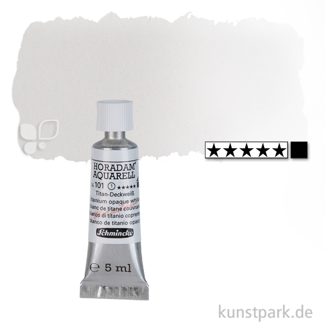 Artikelbild 1 des Artikels “Schmincke HORADAM Aquarellfarben Tube 5 ml | 101 Titan-Deckweiß“