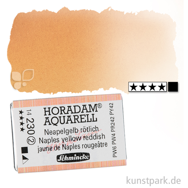Artikelbild 1 des Artikels “Schmincke HORADAM Aquarellfarben 1/1 Napf | 230 Neapelgelb rötlich“