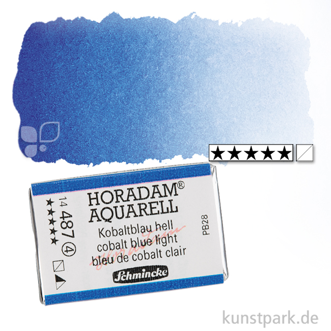 Artikelbild 1 des Artikels “Schmincke HORADAM Aquarellfarben 1/1 Napf | 487 Kobaltblau hell“