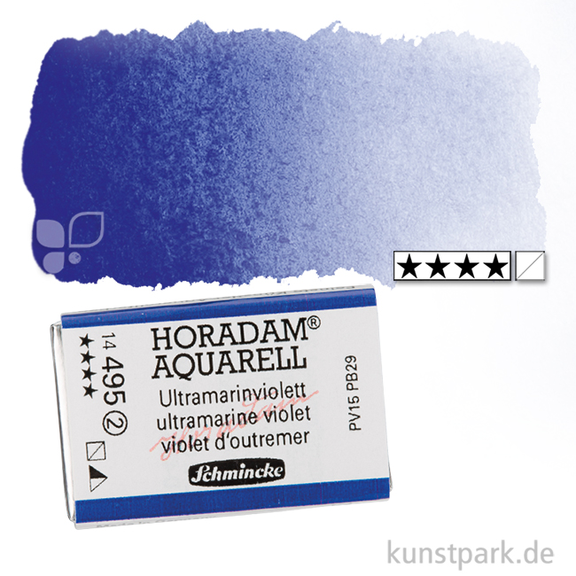 Artikelbild 1 des Artikels “Schmincke HORADAM Aquarellfarben 1/1 Napf | 495 Ultramarinviolett“