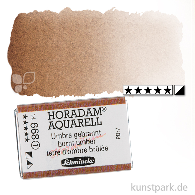 Artikelbild 1 des Artikels “Schmincke HORADAM Aquarellfarben 1/1 Napf | 668 Umbra gebrannt“