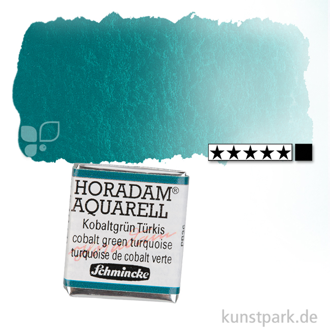 Artikelbild 1 des Artikels “Schmincke HORADAM Aquarellfarben 1/2 Napf | 510 Kobaltgrün türkis“