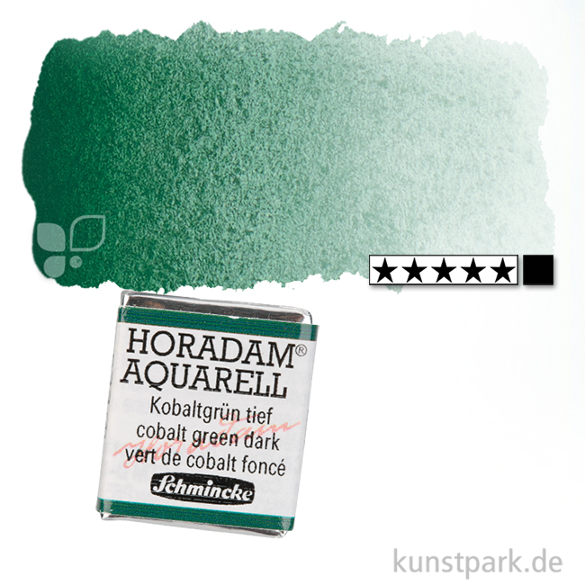 Artikelbild 1 des Artikels “Schmincke HORADAM Aquarellfarben 1/2 Napf | 533 Kobaltgrün tief“