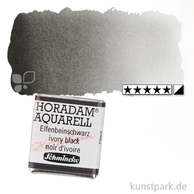 Artikelbild 1 des Artikels “Schmincke HORADAM Aquarellfarben 1/2 Napf | 780 Elfenbeinschwarz“