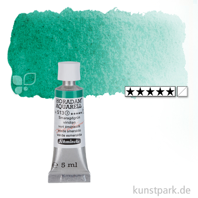 Artikelbild 1 des Artikels “Schmincke HORADAM Aquarellfarben Tube 5 ml | 513 Smaragdgrün“